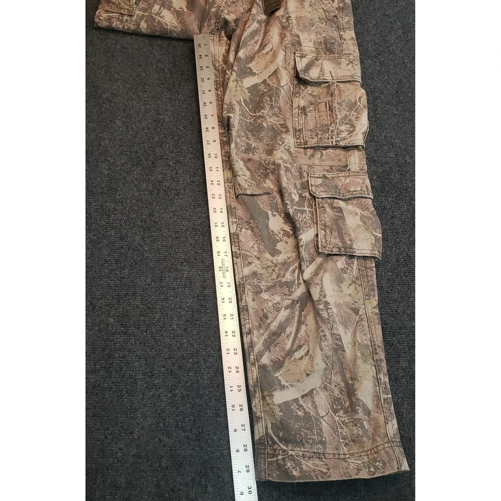 Abercrombie & Fitch Cargo Pants Camoflage Loose 33x29.5 (32x32tag) w/ Belt